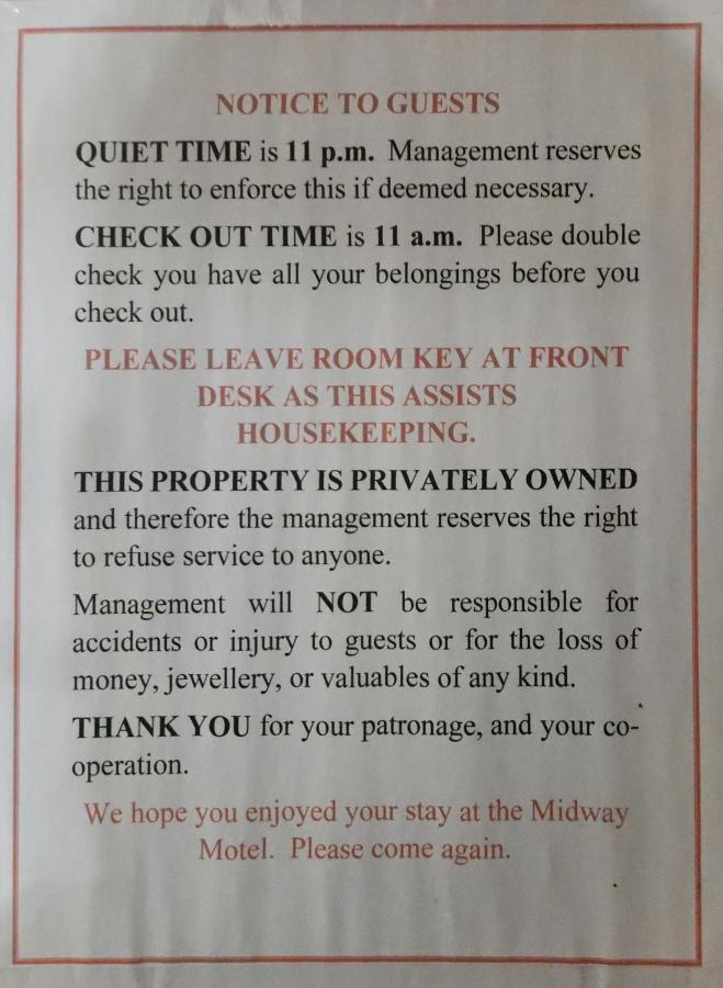 Midway Motel Radisson Eksteriør billede